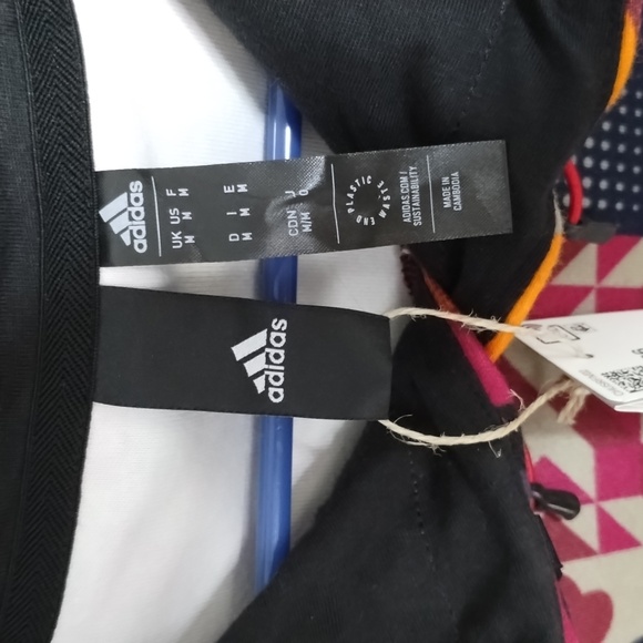 NWT Adidas Hoodie Colorful Graphic AOP Medium patchwork allover print. - Picture 6 of 9